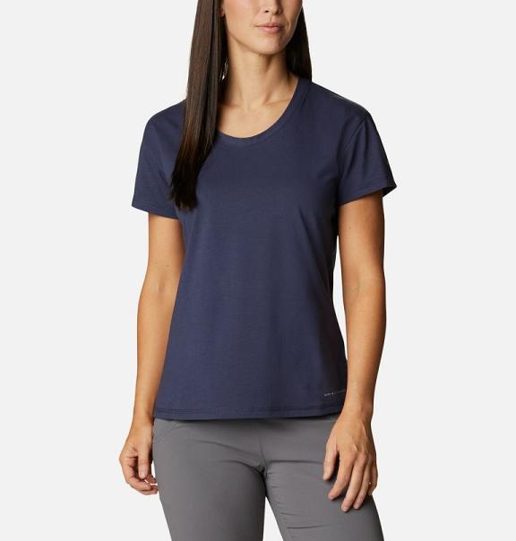 Columbia Sun Trek T-Shirt Blue For Women's NZ61098 New Zealand